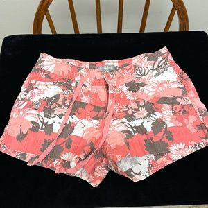 Pink Floral Shorts